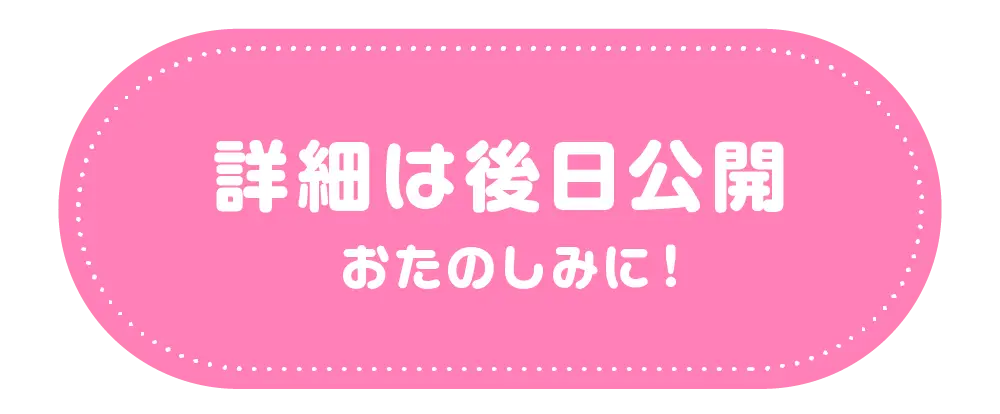 詳細は後日公開